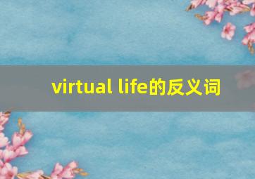 virtual life的反义词